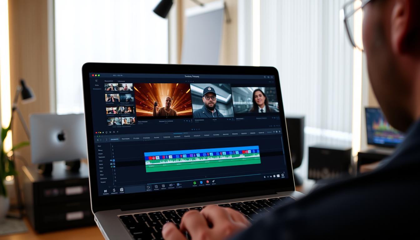 Apple MacBook Pro (2024) being used for video editing with Final Cut Pro Apple MacBook Pro (2024) being used for video editing with Final Cut Pro